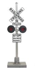 crossing signal flashing signals railroad backyard rmirailworks